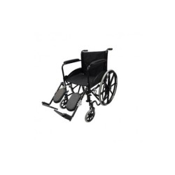 Silla de ruedas con descansapies y elevapiernas desmontables