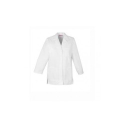 Bata larga blanca de 32"