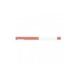 Brazalete de identificación térmico scanband adulto/pediátrico rojo de 3/4 con 500