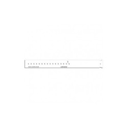 Brazalete de identificación térmico compuband con broche adulto blanco de 1 1/8 con 500