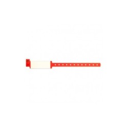 Brazalete de identificacion adulto / pediatrico rojo escribible (con 500)