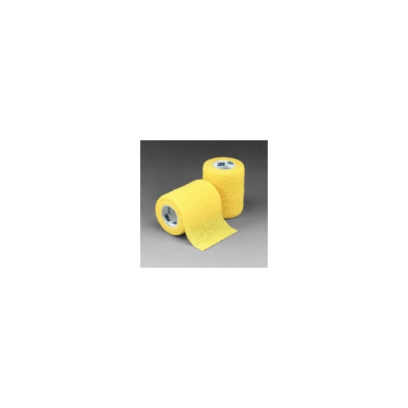 Venda coban amarillo auto-adherente 7.5cm x 4.5m (10 piezas)