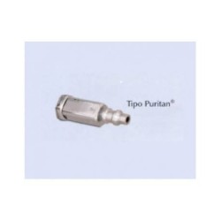 Conector enchufe tipo Puritan Oxigeno para equipo doble entrada 1/4 NPT