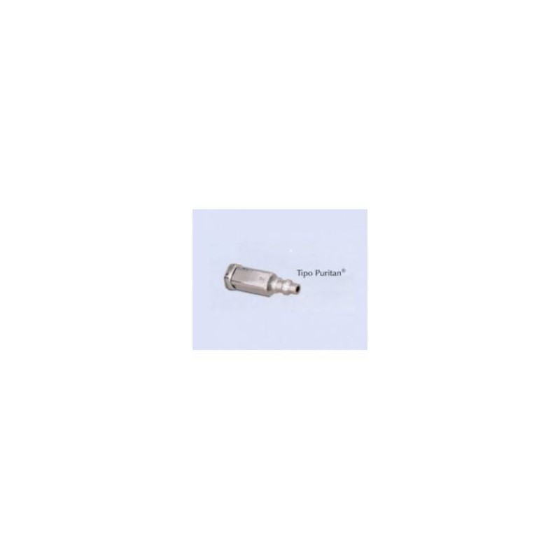 Conector enchufe tipo Puritan N2O para manguera 5/16" (8mm)