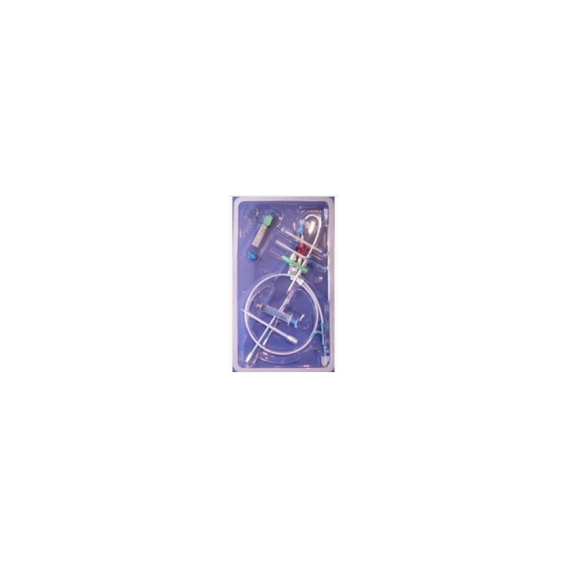 Cateter pediátrico para hemodiálisis, de 3 lumenes, de 12fr x 16cm