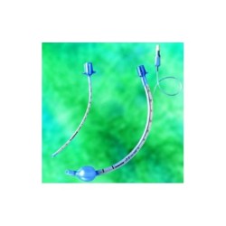 Tubo endotraqueal reforzado con alma de acero curvado cpn globo 9.0mm