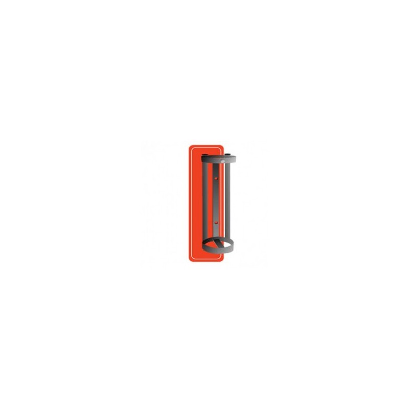 Soporte de pared cromado para cilindro