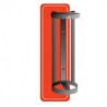 Soporte de pared cromado para cilindro