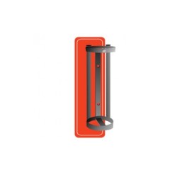 Soporte de pared cromado para cilindro